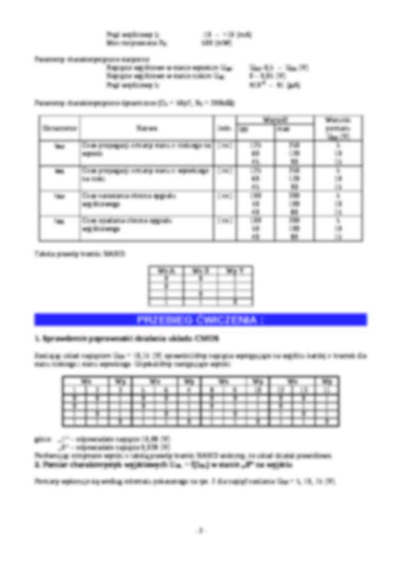 Wykład - badanie właściwości układów cyfrowych CMOS - strona 2
