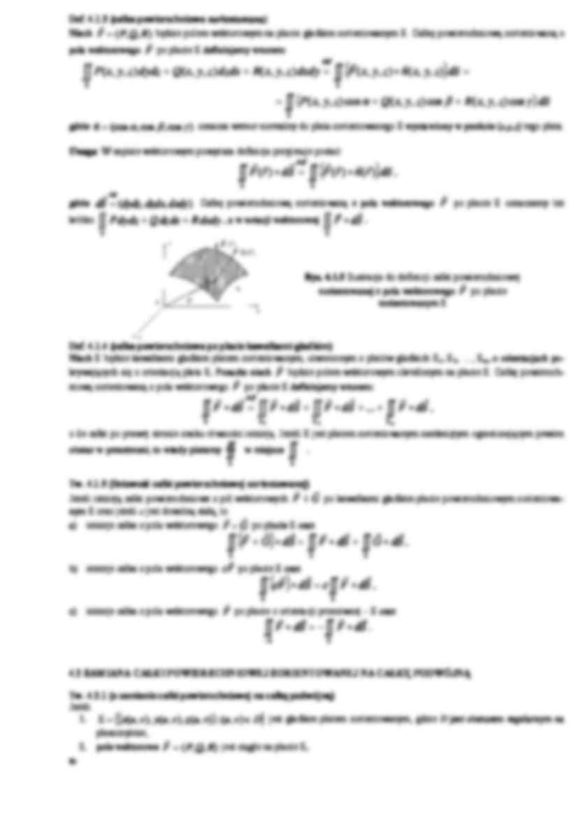 Wykład - całki powierzchniowe zorientowane - strona 2