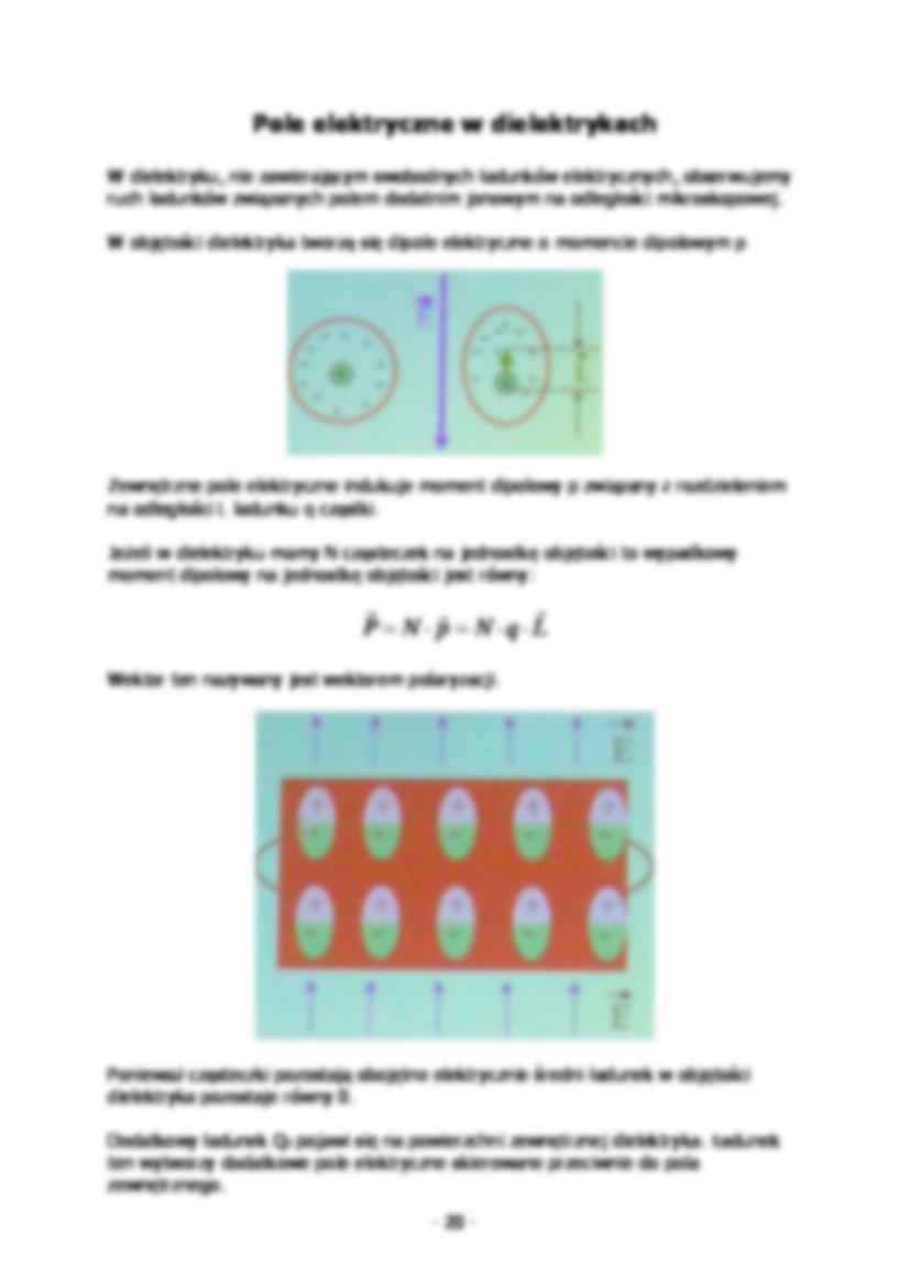 Wykład - pole elektryczne w dielektrykach - strona 3