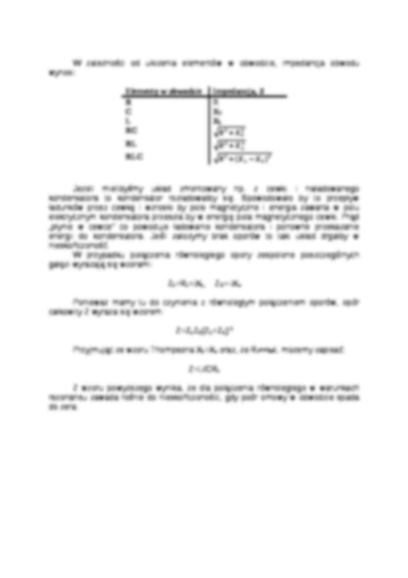 Wykład - rezonans prądu zmiennego - strona 2