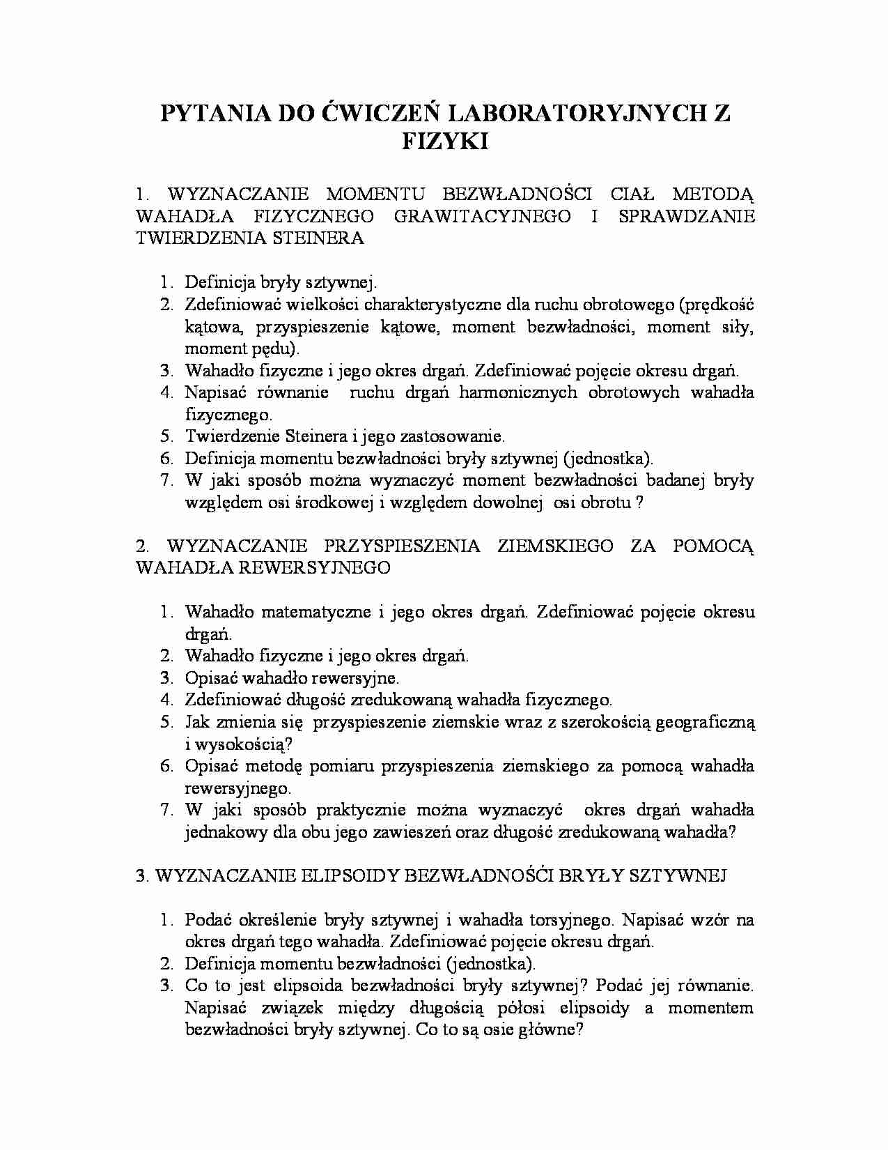 Pytania do laboratorium - strona 1