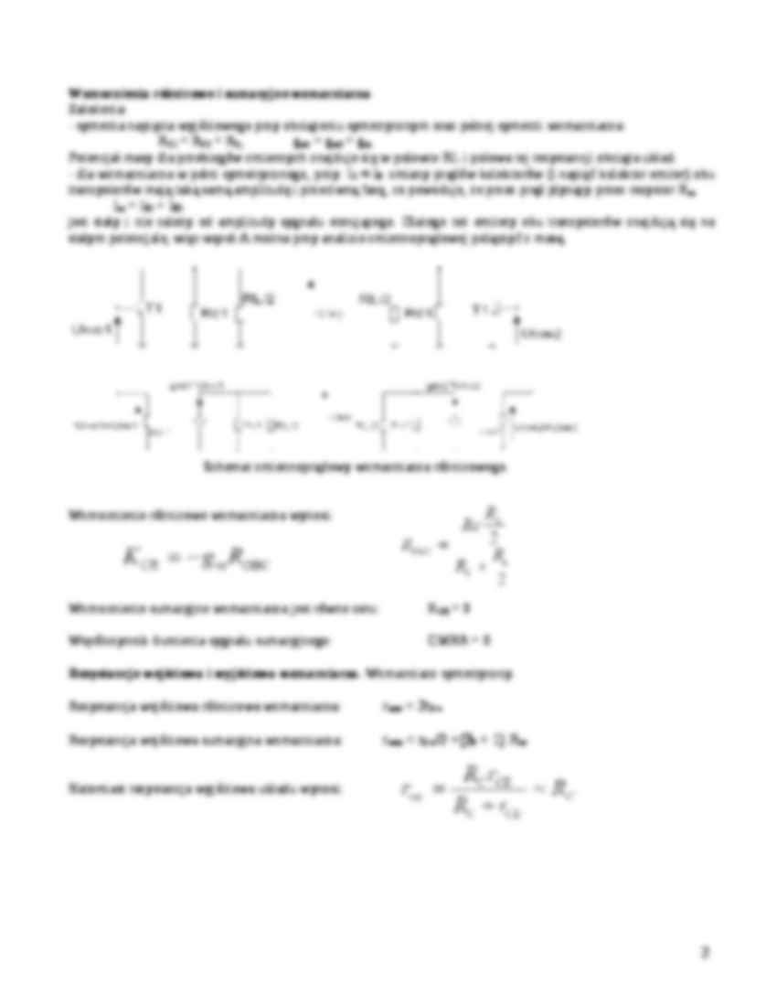 Wzmacniacze prądu stałego - wykład - strona 2