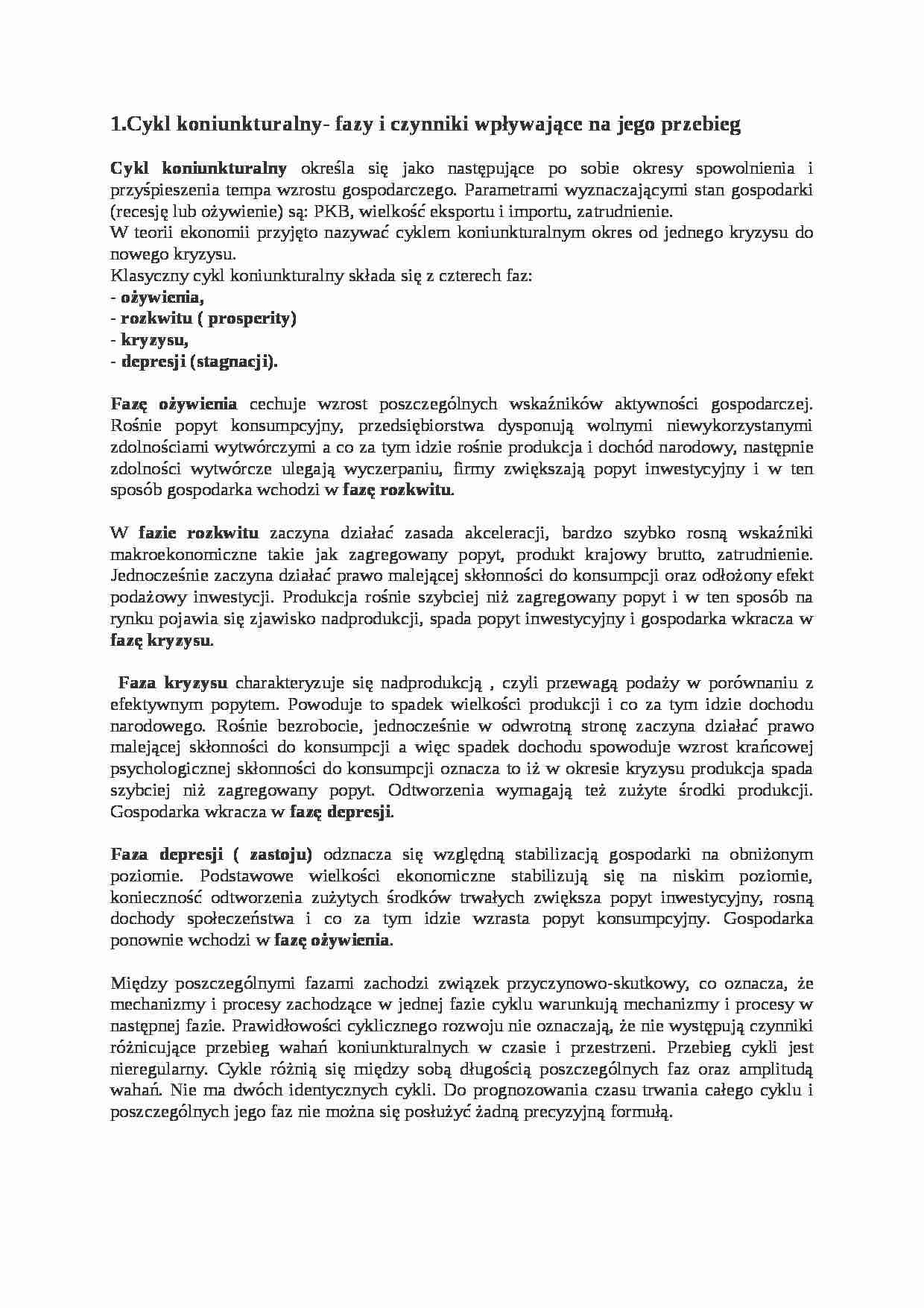 cykl koniunkturalny - Postęp techniczny  - strona 1