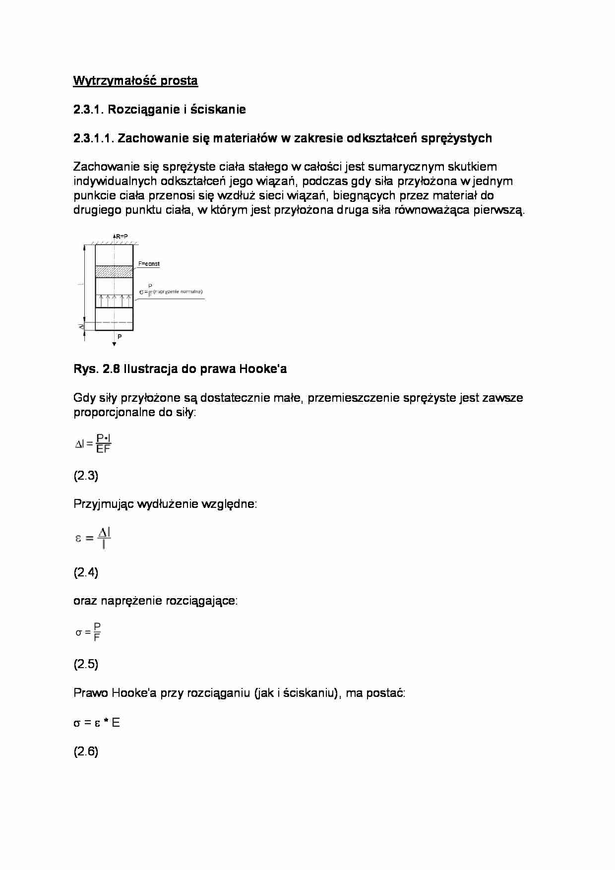Wytrzymałość prosta - wykład - strona 1