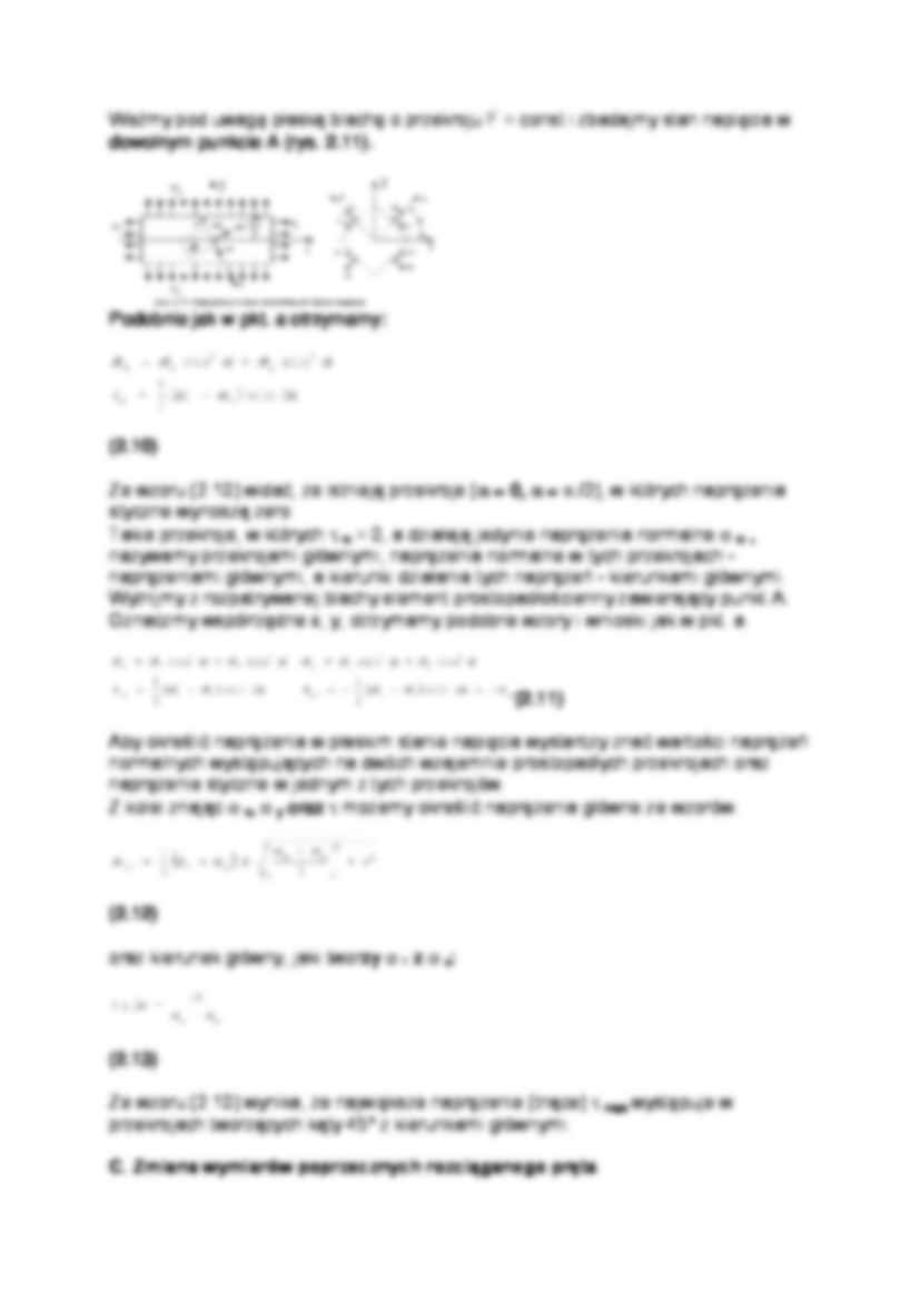 Naprężenia w jednokierunkowym stanie napięcia - wykład - strona 2