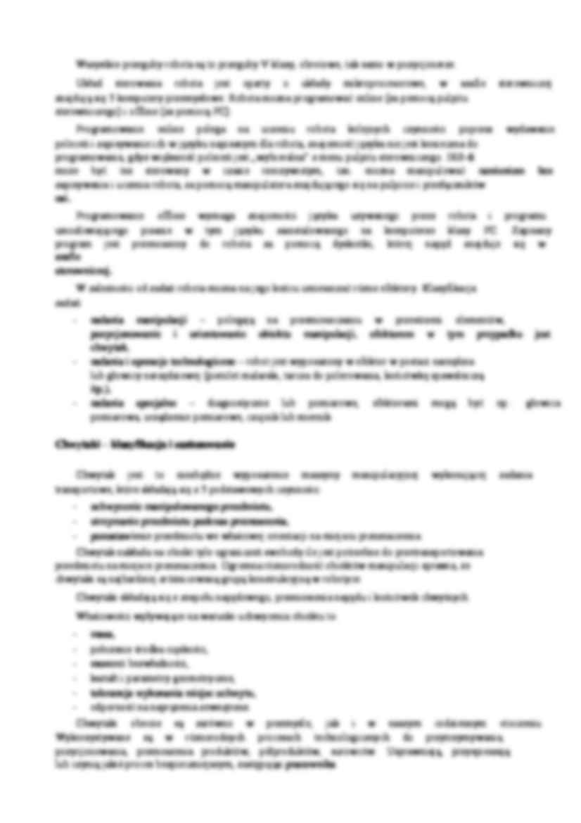 Sprawozdanie - chwytaki - strona 2