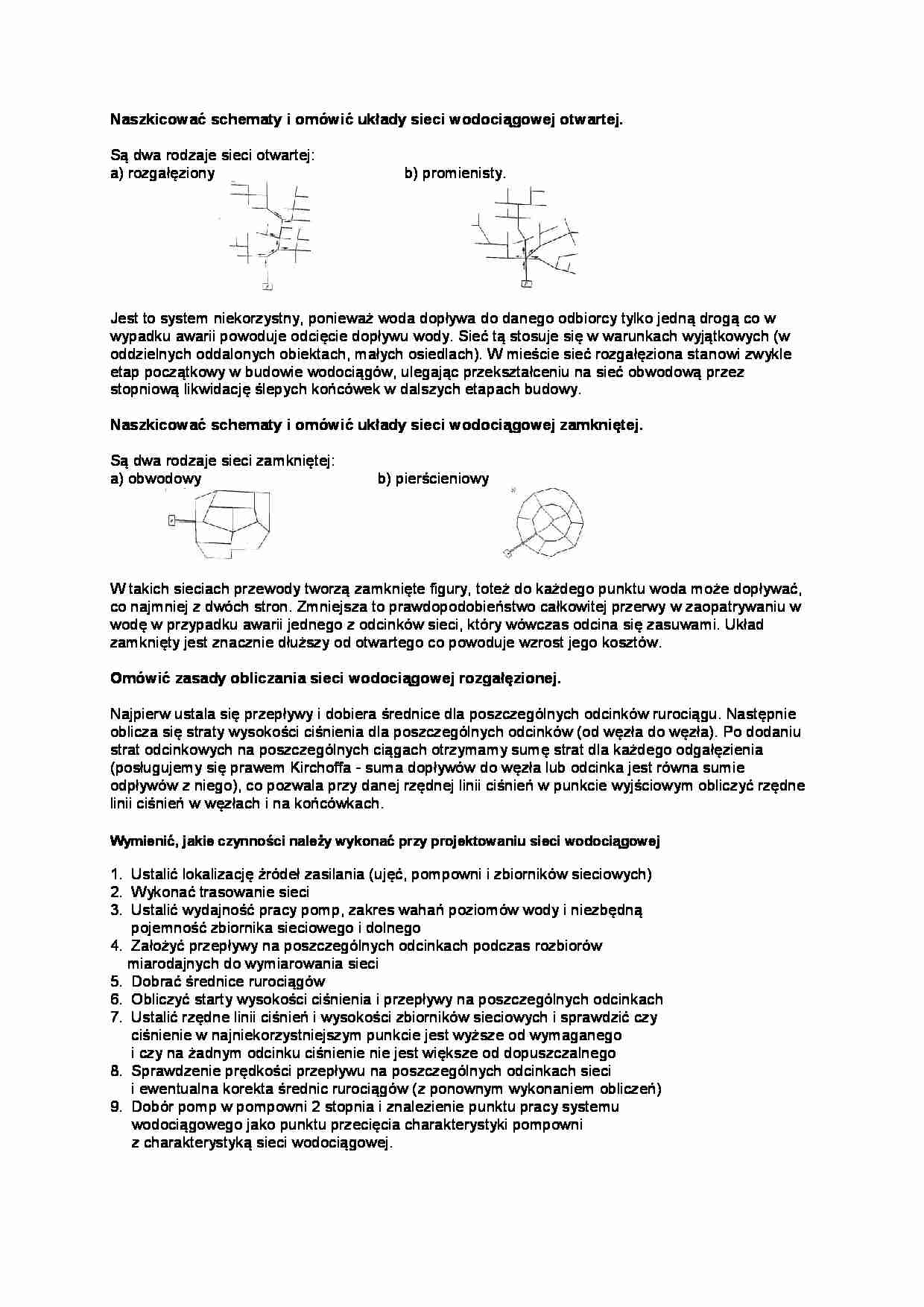 Wykład - sieci wodociągowe - strona 1