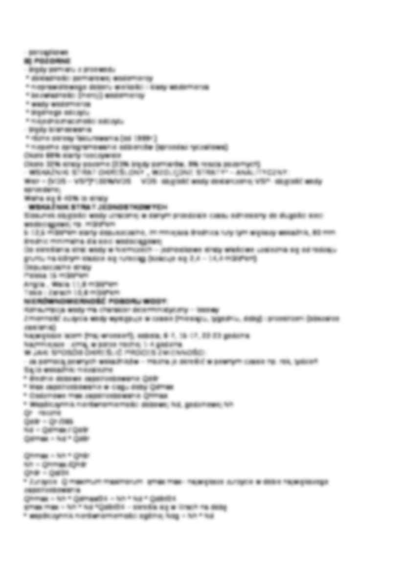 Zasady obliczania zapotrzebowania na wodę - wykład - strona 3