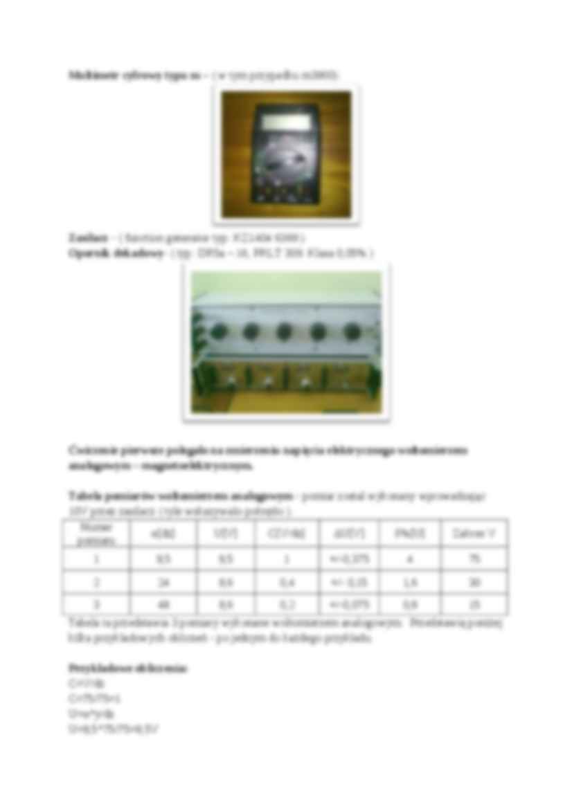 Narzędzia pomiarowe - sprawozdanie - strona 2
