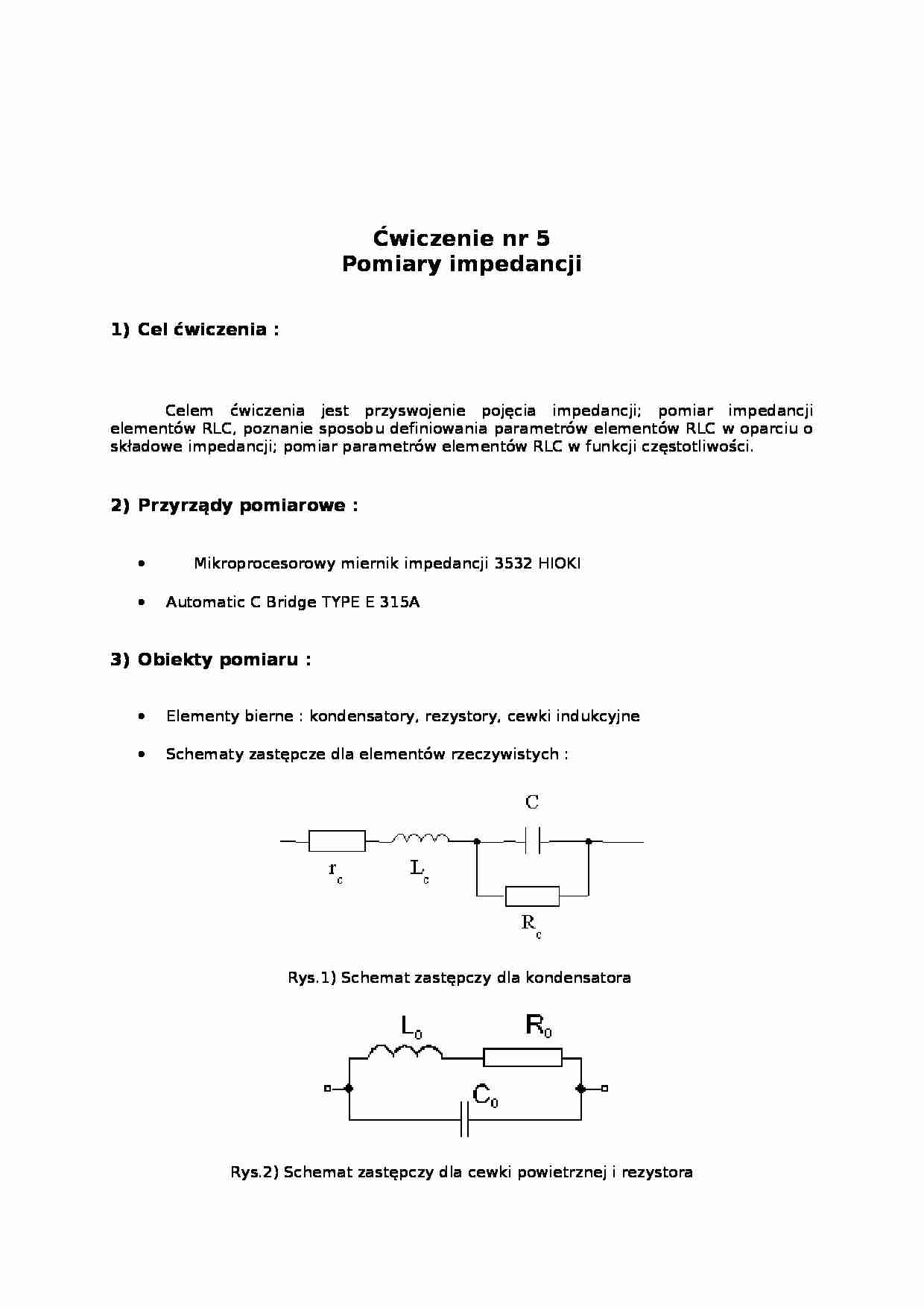 Wykład - pomiary impedancji - strona 1