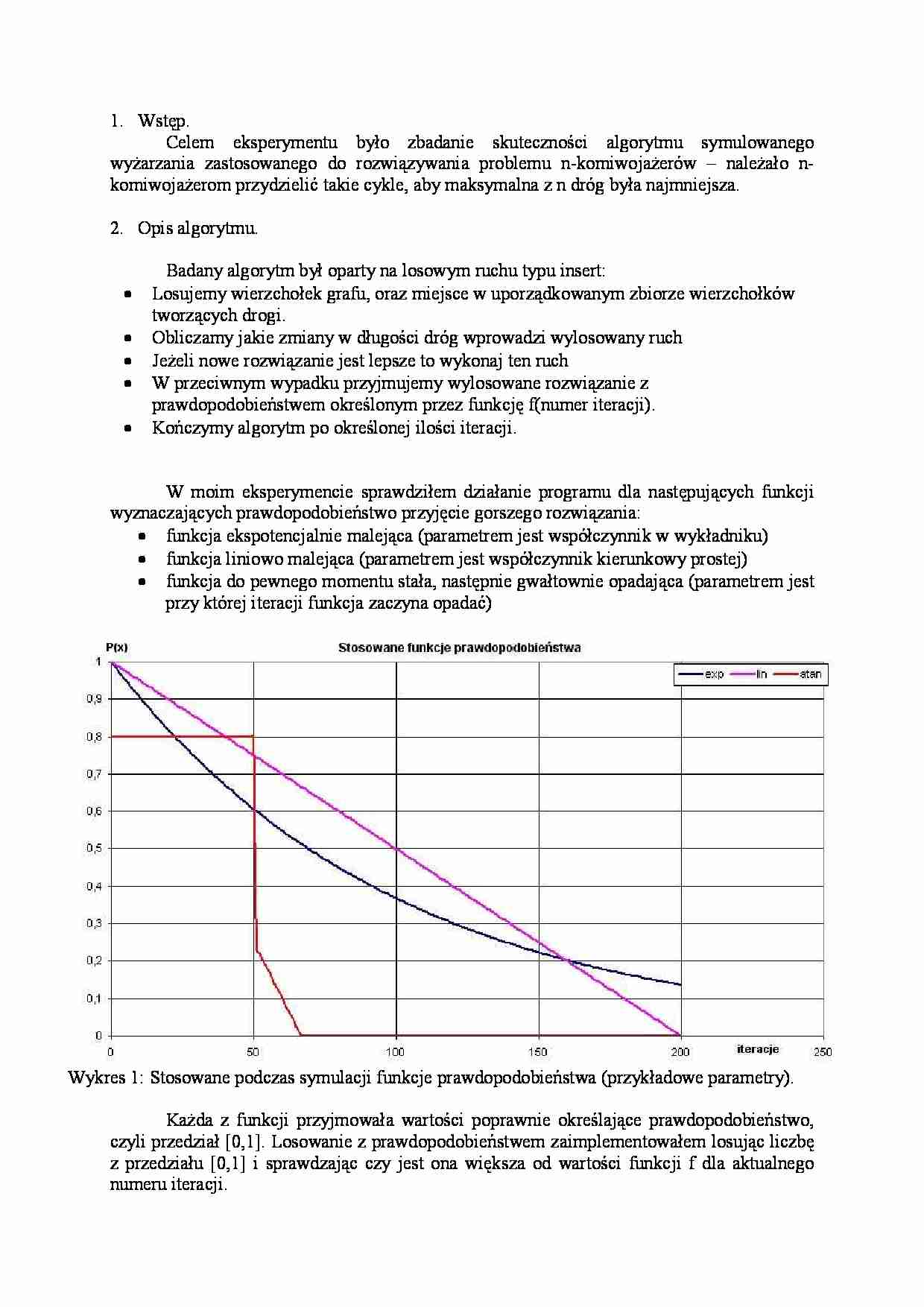Zastosowanie algorytmu metaheurystycznego - wykład - strona 1