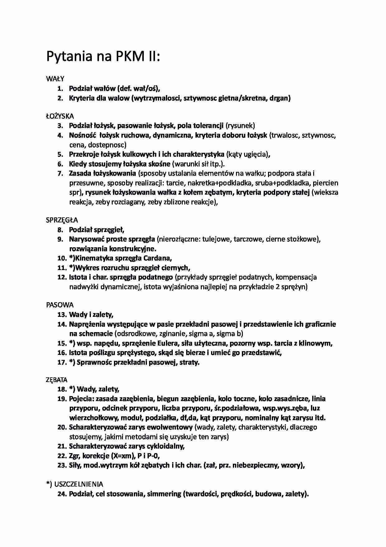 Pytania na zaliczenie - podstawy konstrukcji maszyn - strona 1