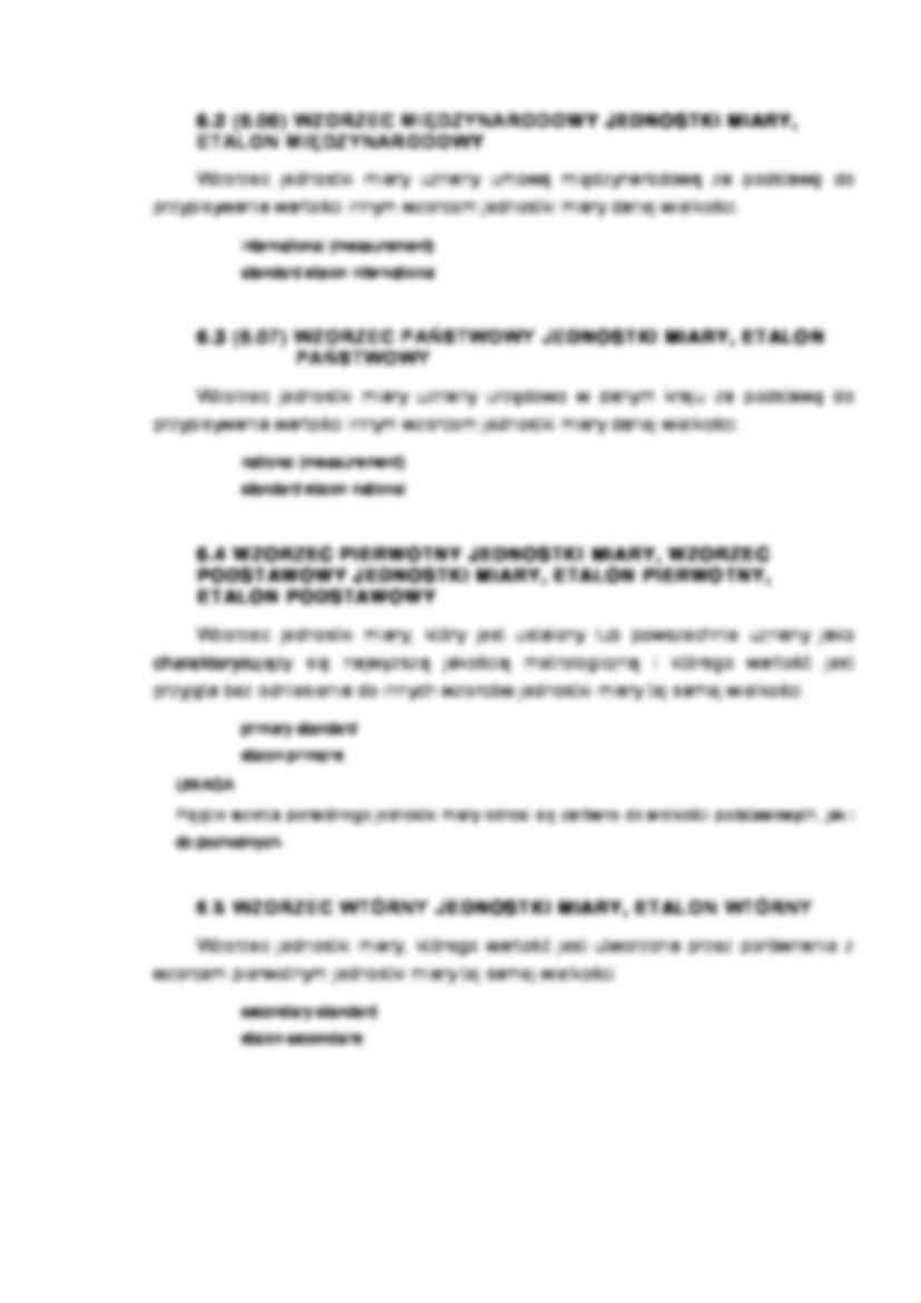 Etalony, wzorce jednostki miar - wykład - strona 2