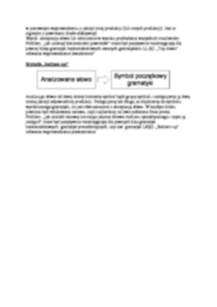 Algorytmy parsingu - wykład - strona 2