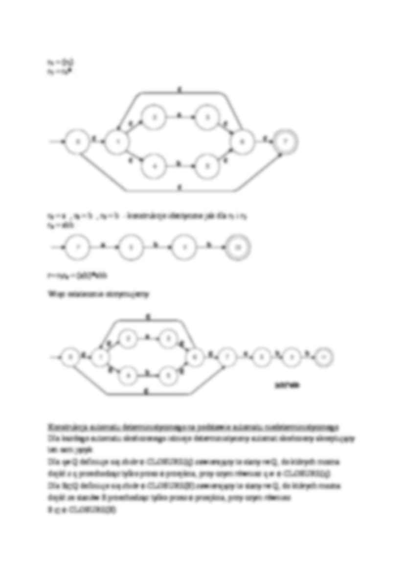 Przeksztalcenia automatów - wykład - strona 3