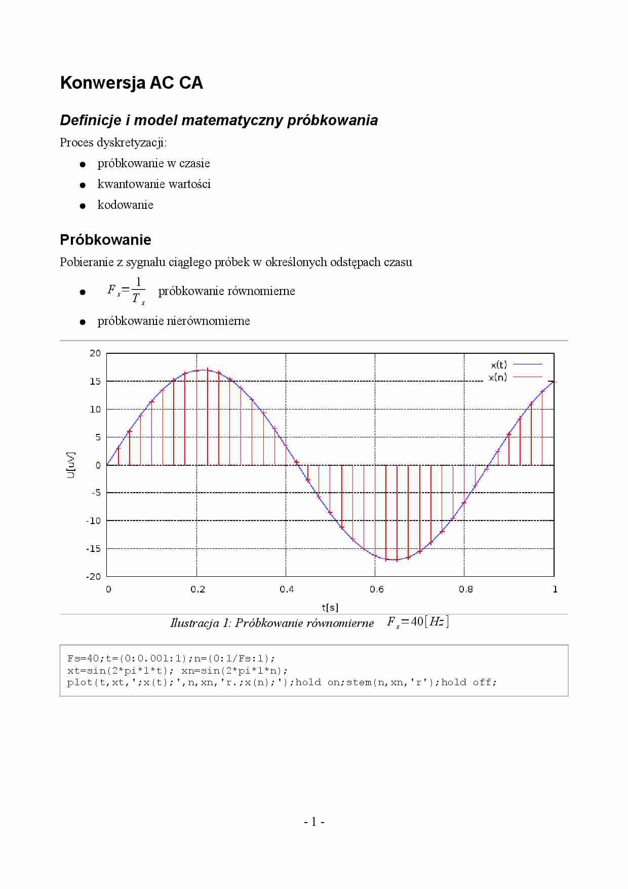 Konwersja AC CA - wykład - strona 1