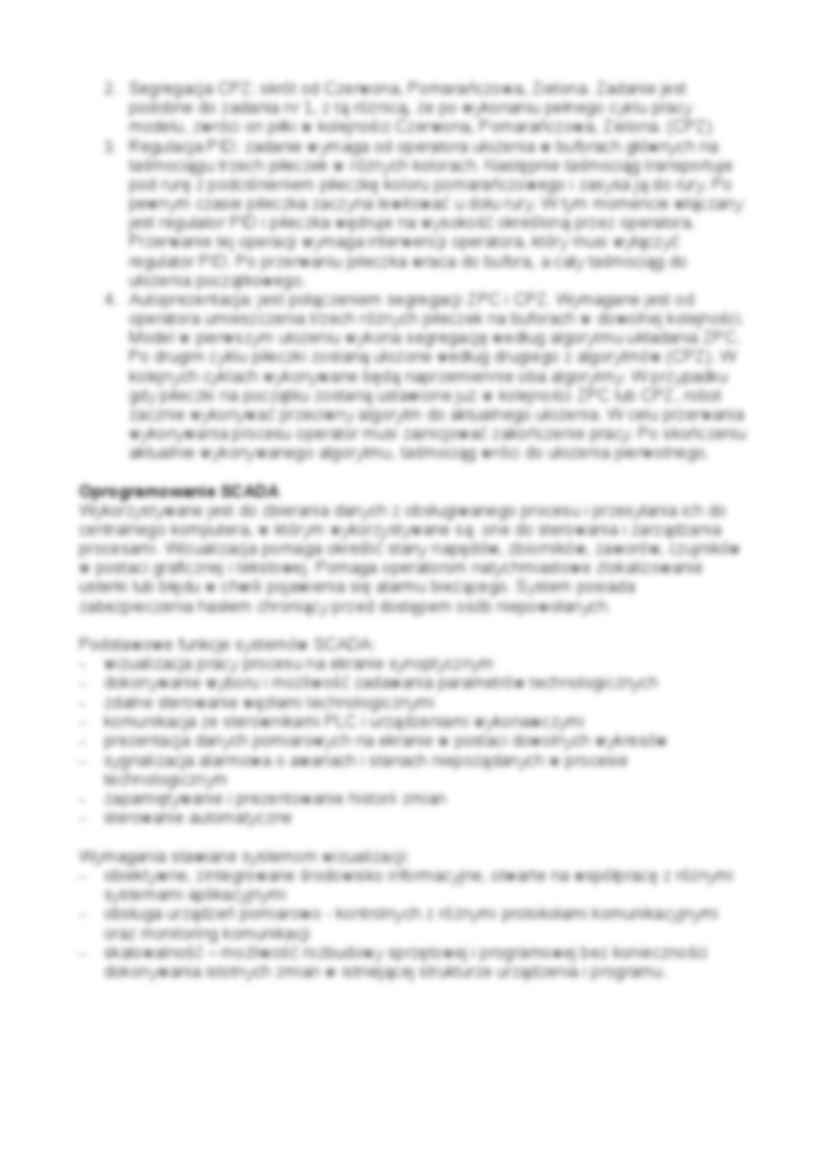 Oprogamowanie SCADA - sprawozdanie - strona 2