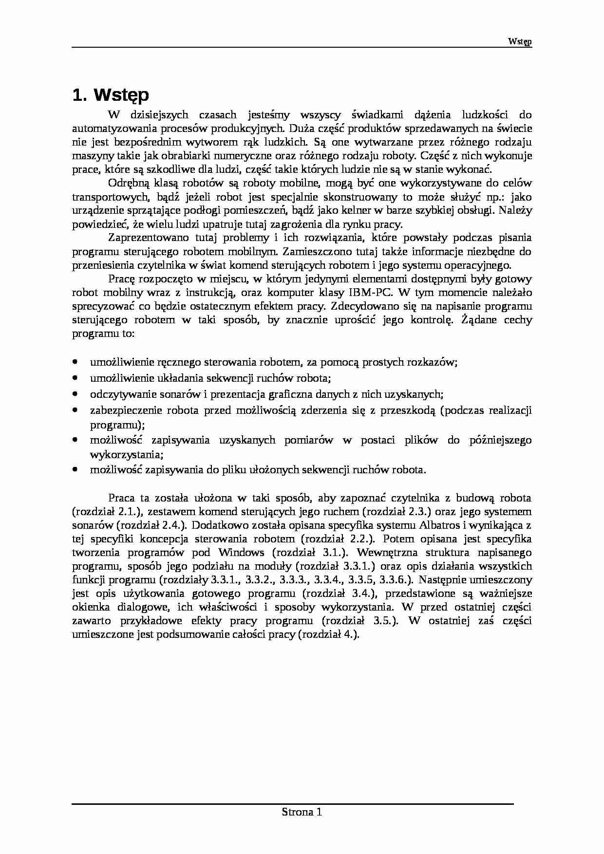 Robot mobilny Robutera - wykład - strona 1