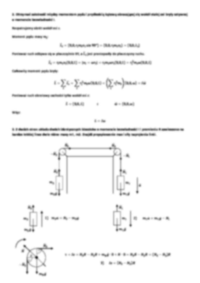 Wykład - dynamika ruchu obrotowego i drgaj_cego - strona 2