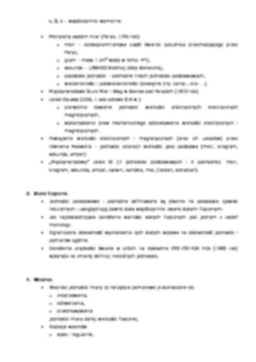 Wykład - jednostki i układy miar - strona 2