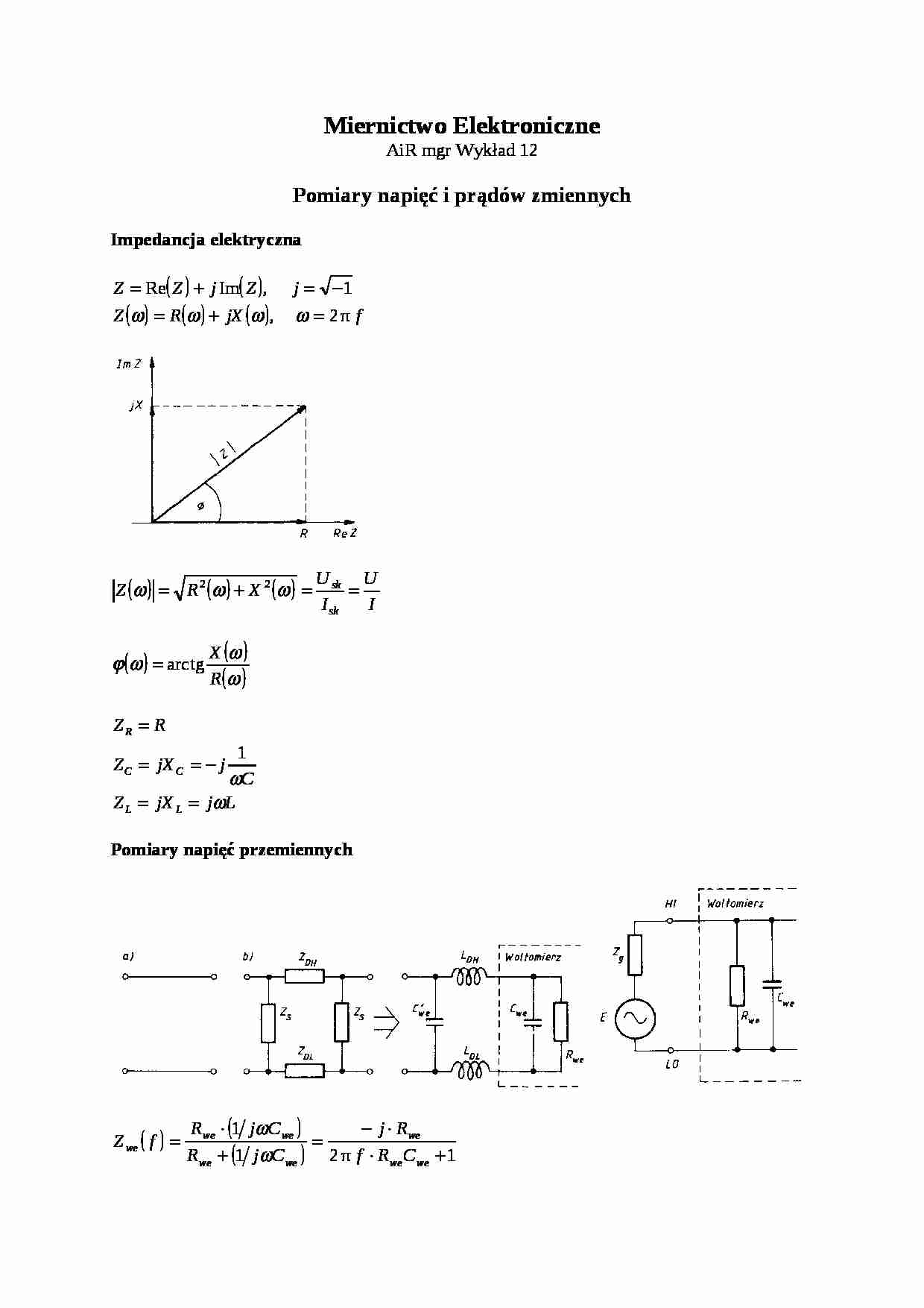Wykład - prąd zmienny - strona 1