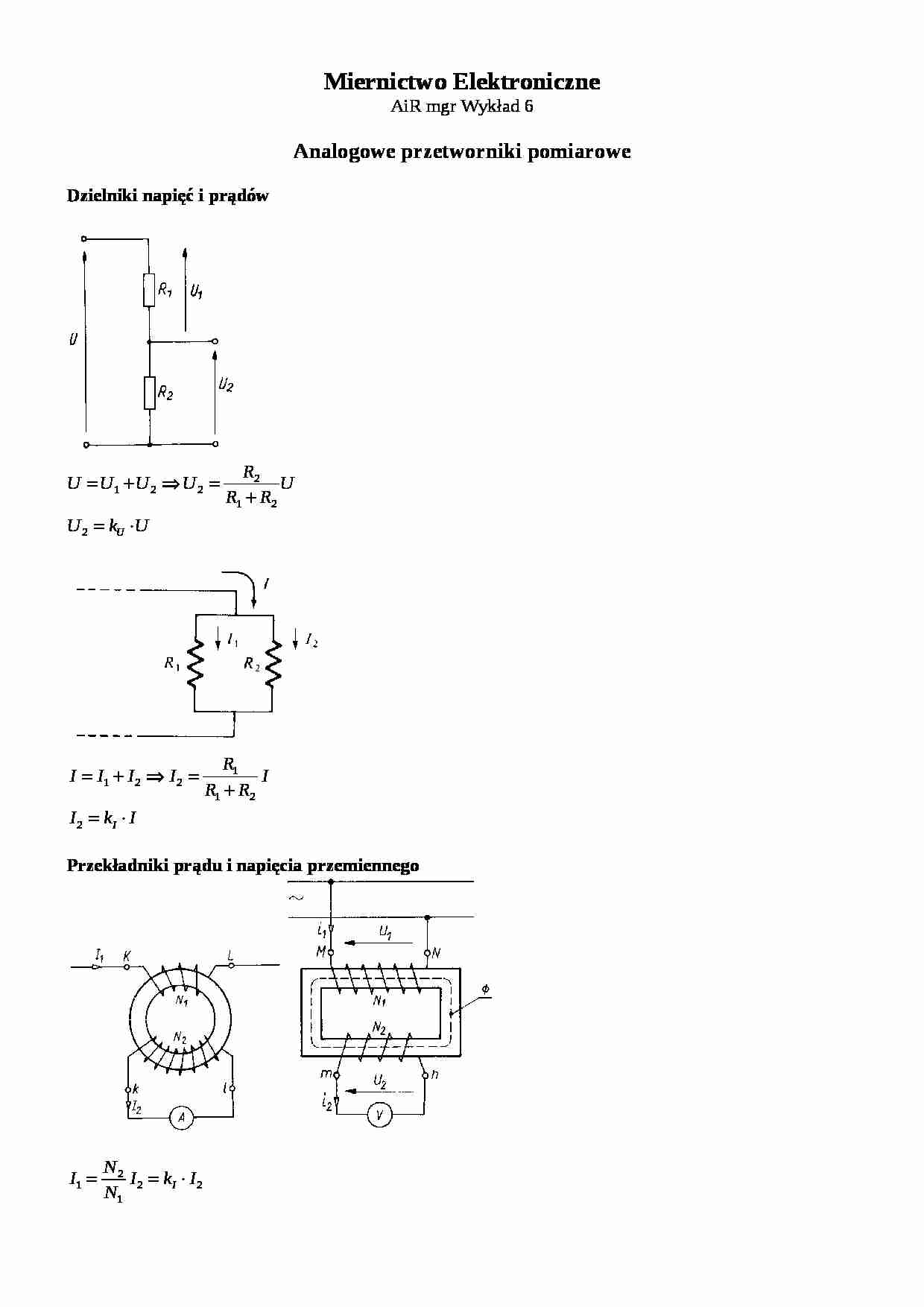 Wykład - przetworniki analogowe - strona 1