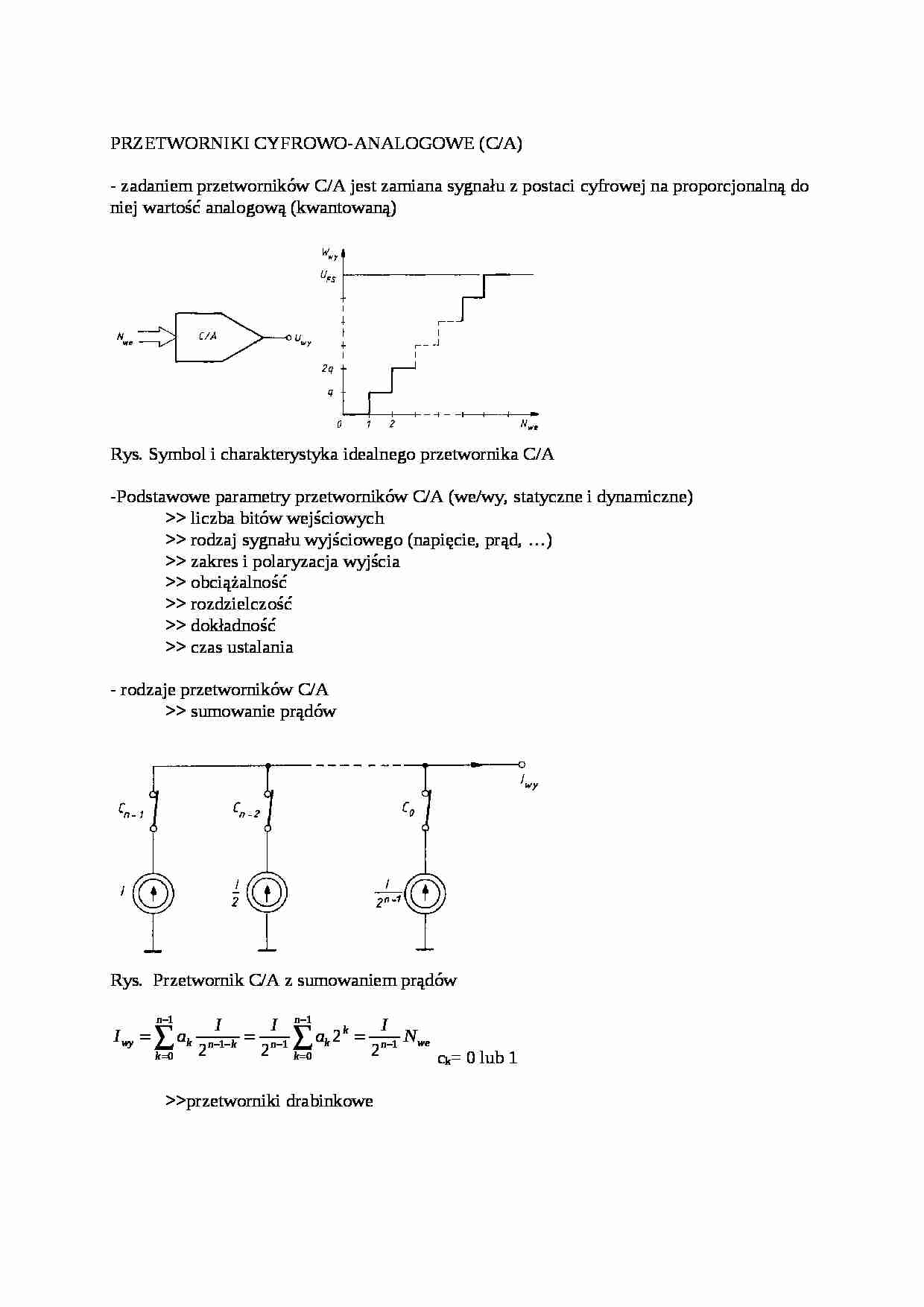 Wykład - przetworniki cyfrowe - strona 1