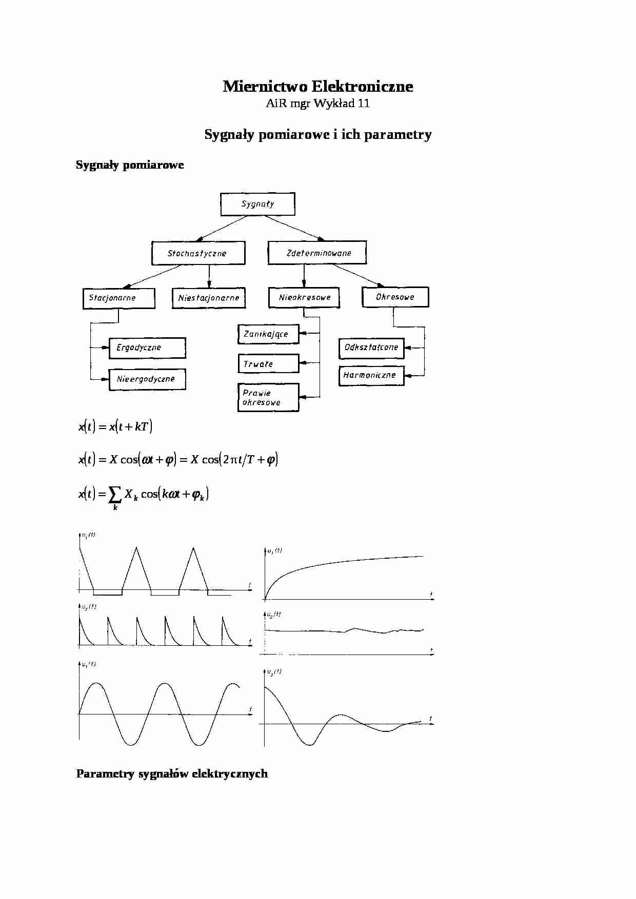 Wykład - sygnały pomiarowe - strona 1