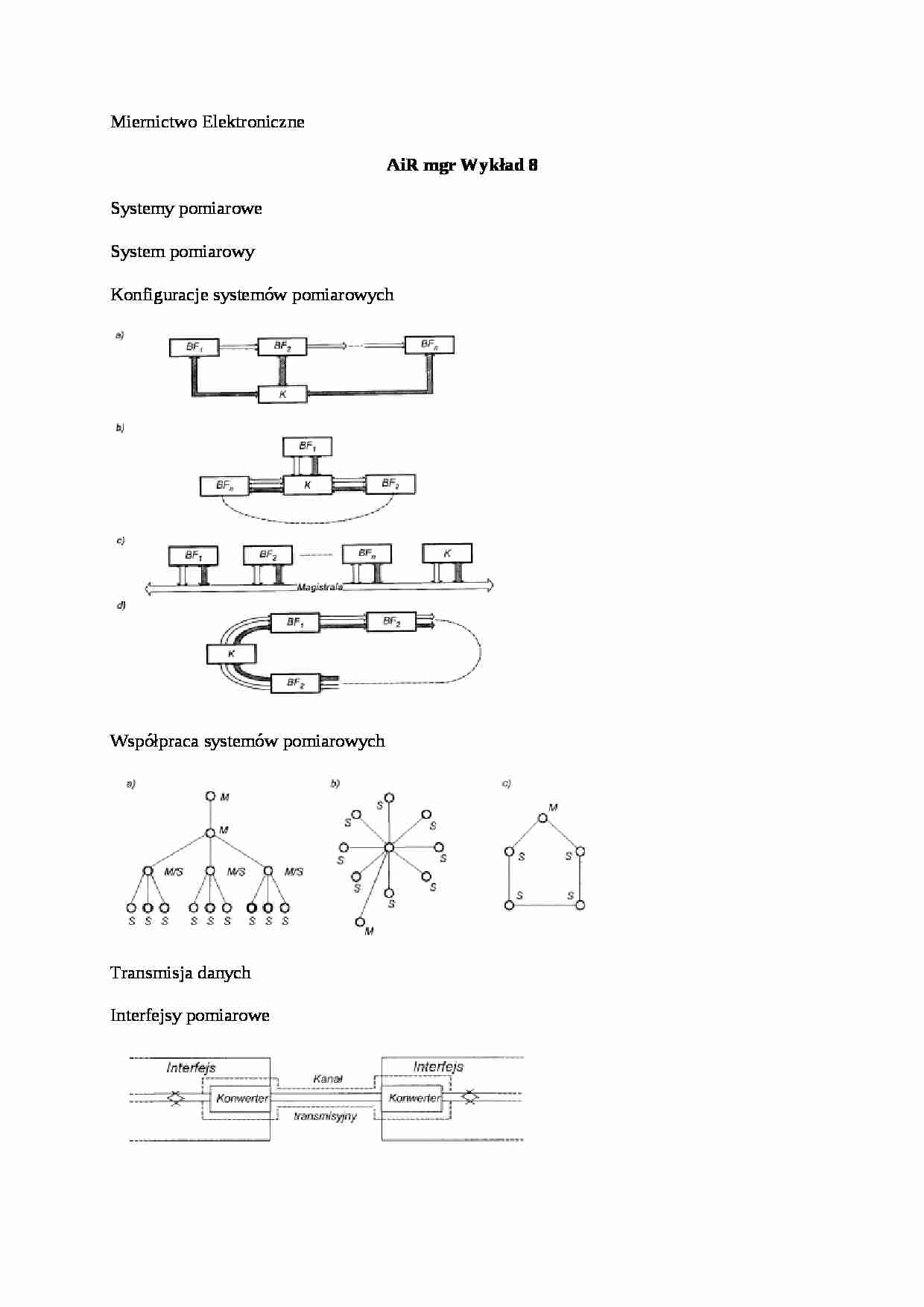 Wykład - systemy pomiarowe - strona 1