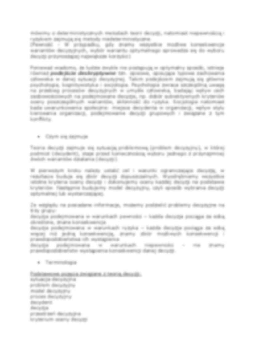 Teoria decyzji - wykład - strona 3