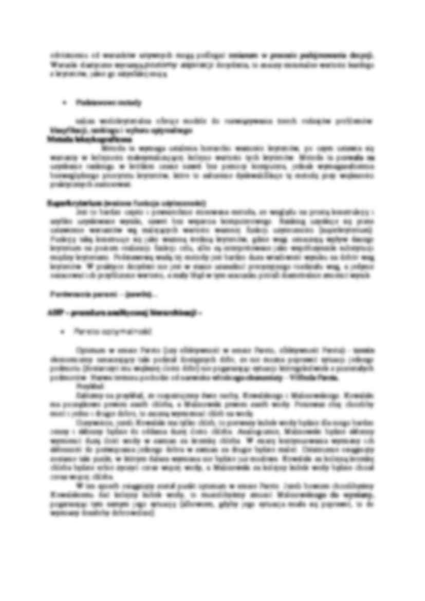 Wielokryterialna analiza decyzyjna - wykład - strona 2