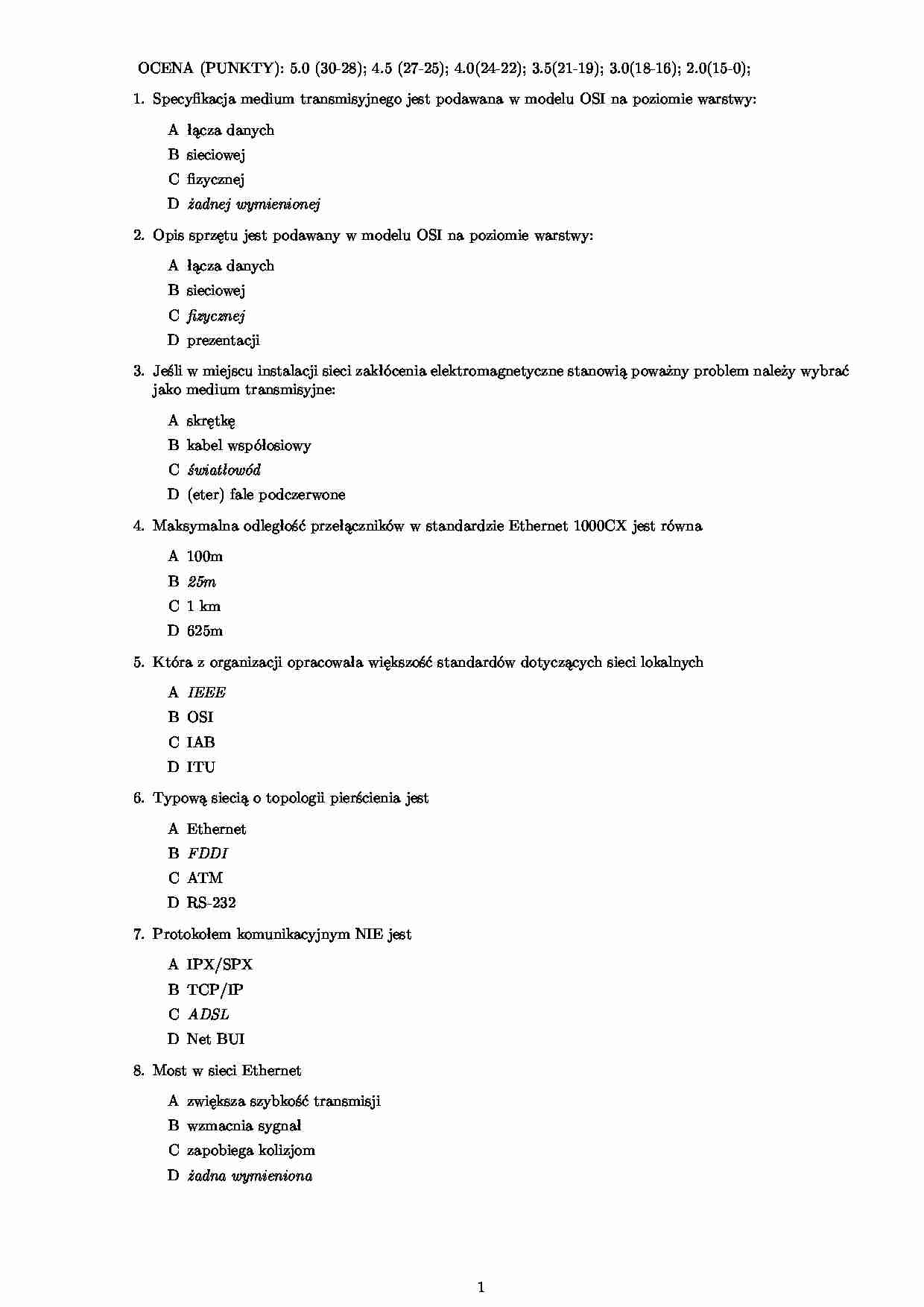 SCR-sieci komputerowe - wykład - strona 1