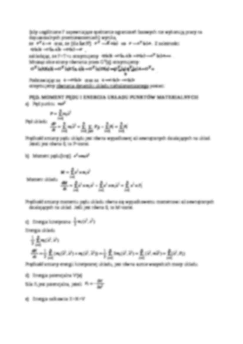 Przedmiot kinetyki i dynamiki układów - wykład - strona 2