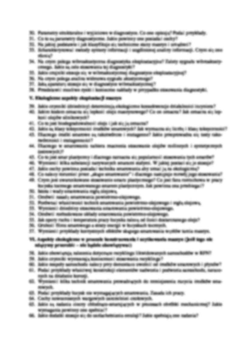 Pytania egzaminacyjne - Remont maszyn - strona 2