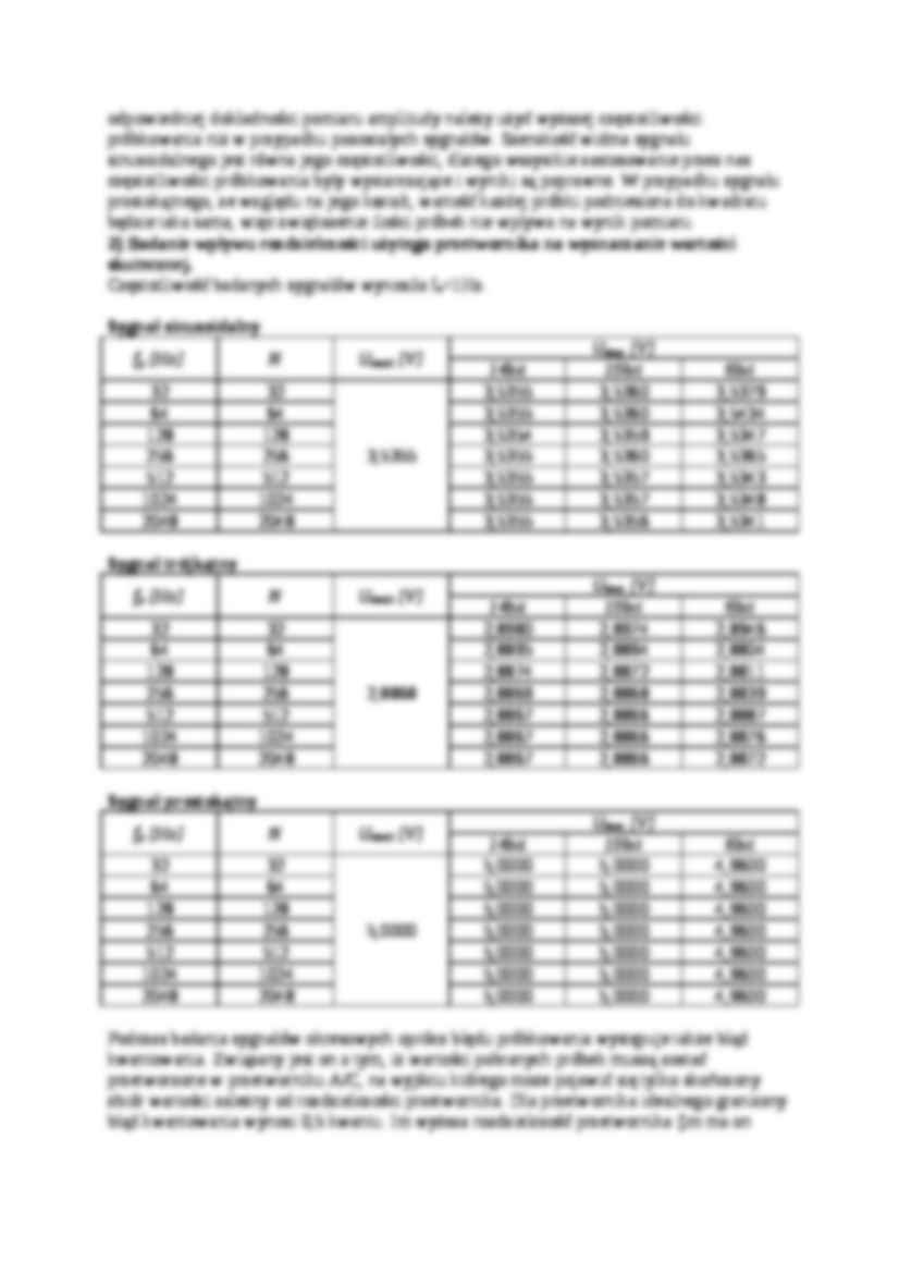 Pomiar parametrów prawidłowego wyznaczania elementarnych parametrów amplitudowych - wykład - strona 2