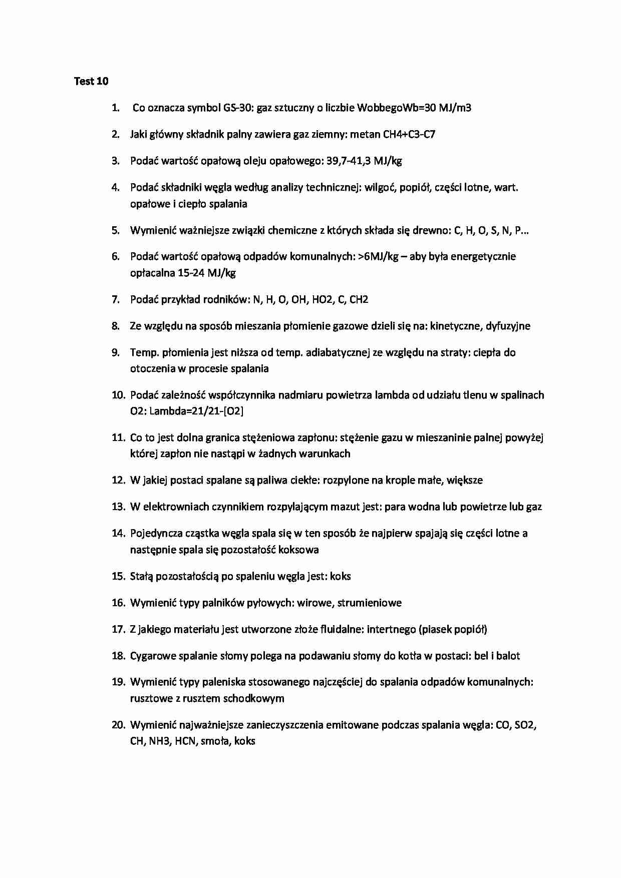 Spalanie paliw-test 10 - strona 1