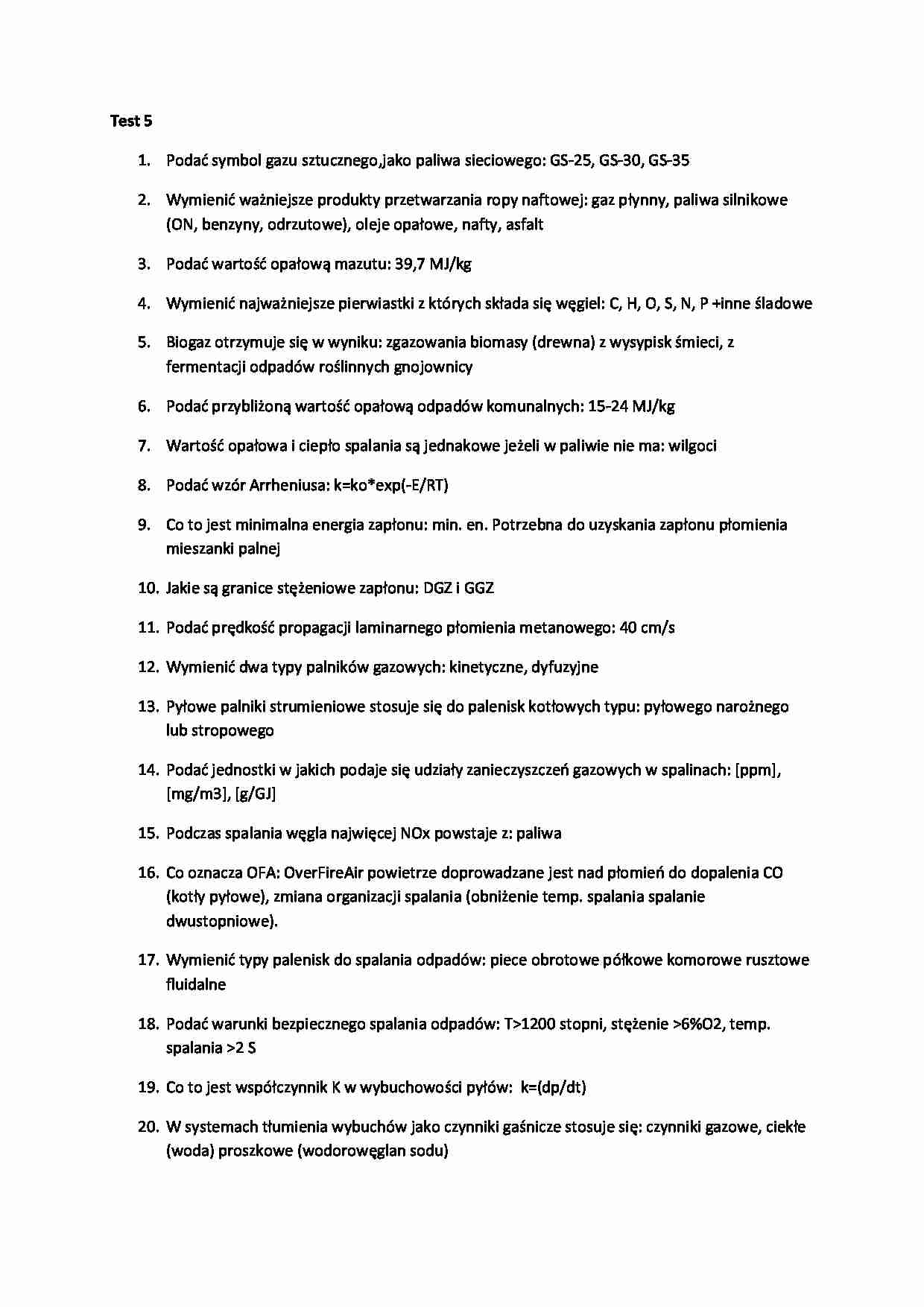 Spalanie paliw-test 5 - strona 1