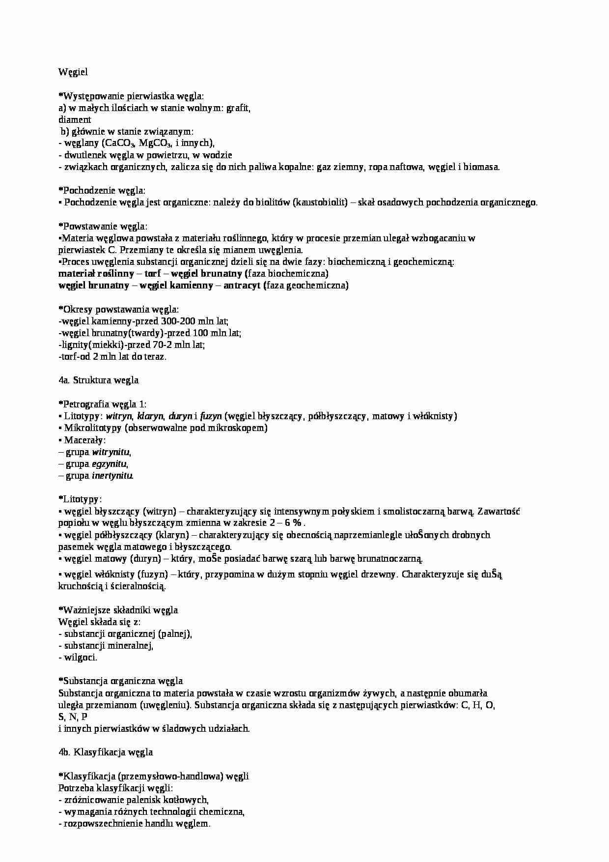 Węgiel-opracowanie - strona 1