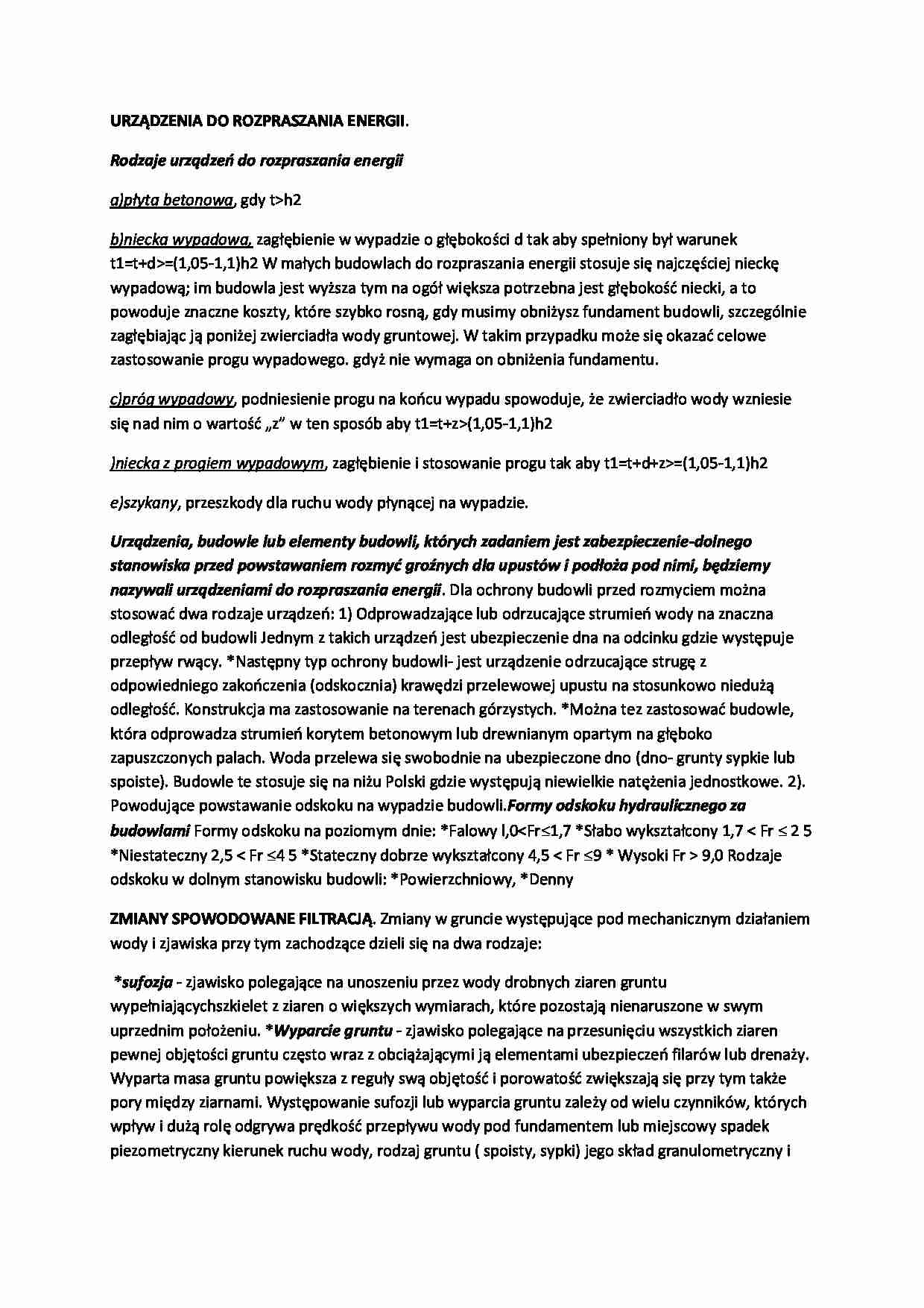 Urządzenia do rozpraszania energii-opracowanie - strona 1