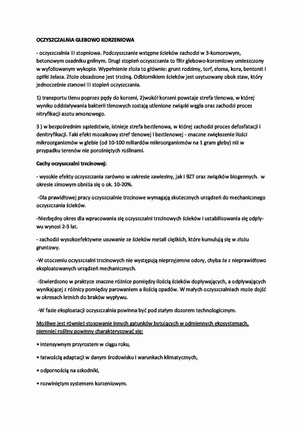 Oczyszczalnia glebowo-korzeniowa-opracowanie - strona 1