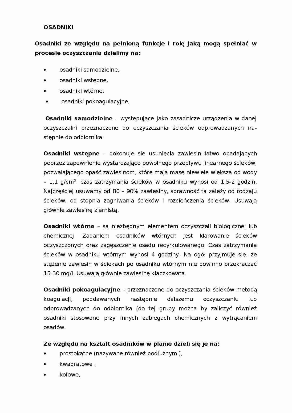 Osadniki-rodzaje - strona 1