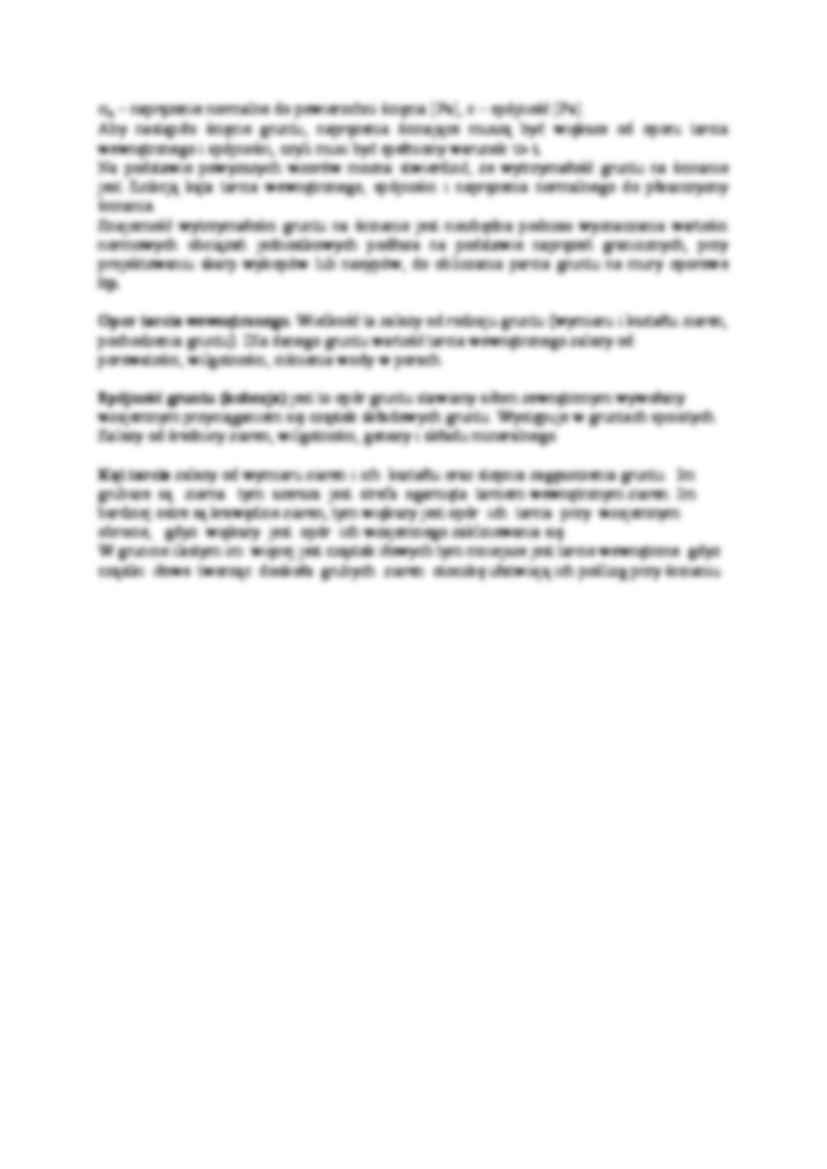 Mechanizm tarcia cząstek gruntów spoistych i niespoistych-opracowanie - strona 2