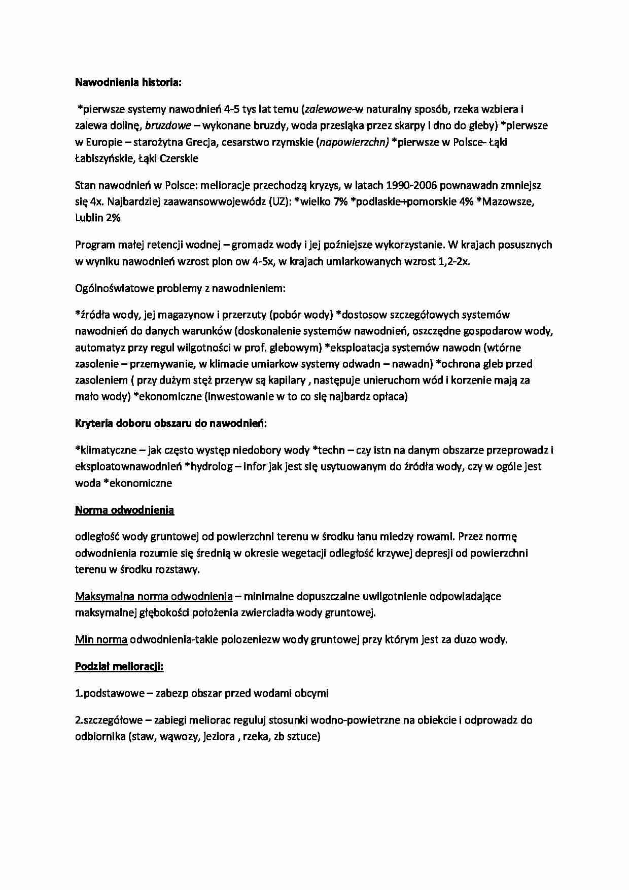 Definicje nawodnień-opracowanie - strona 1