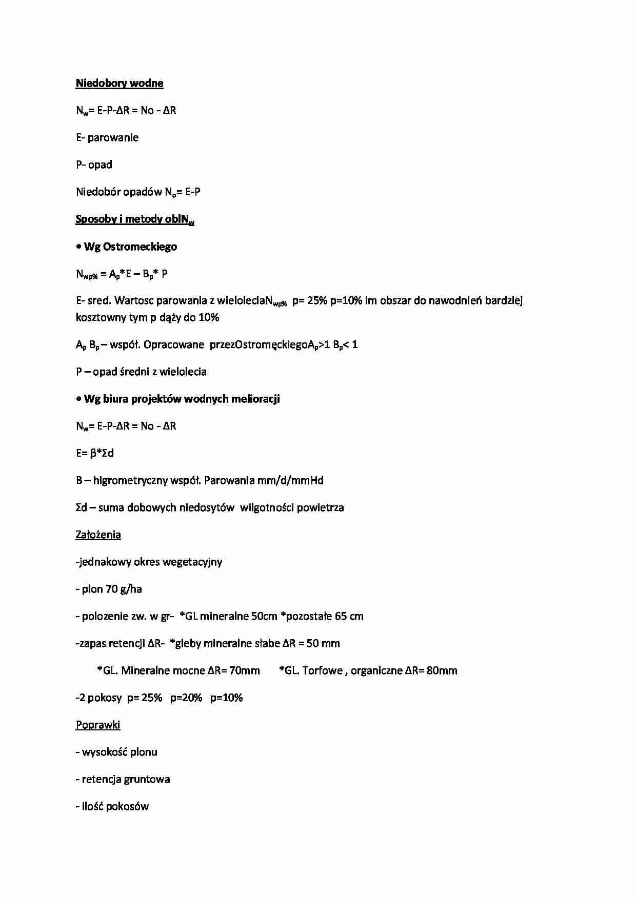 Niedobory wodne-opracowanie - strona 1