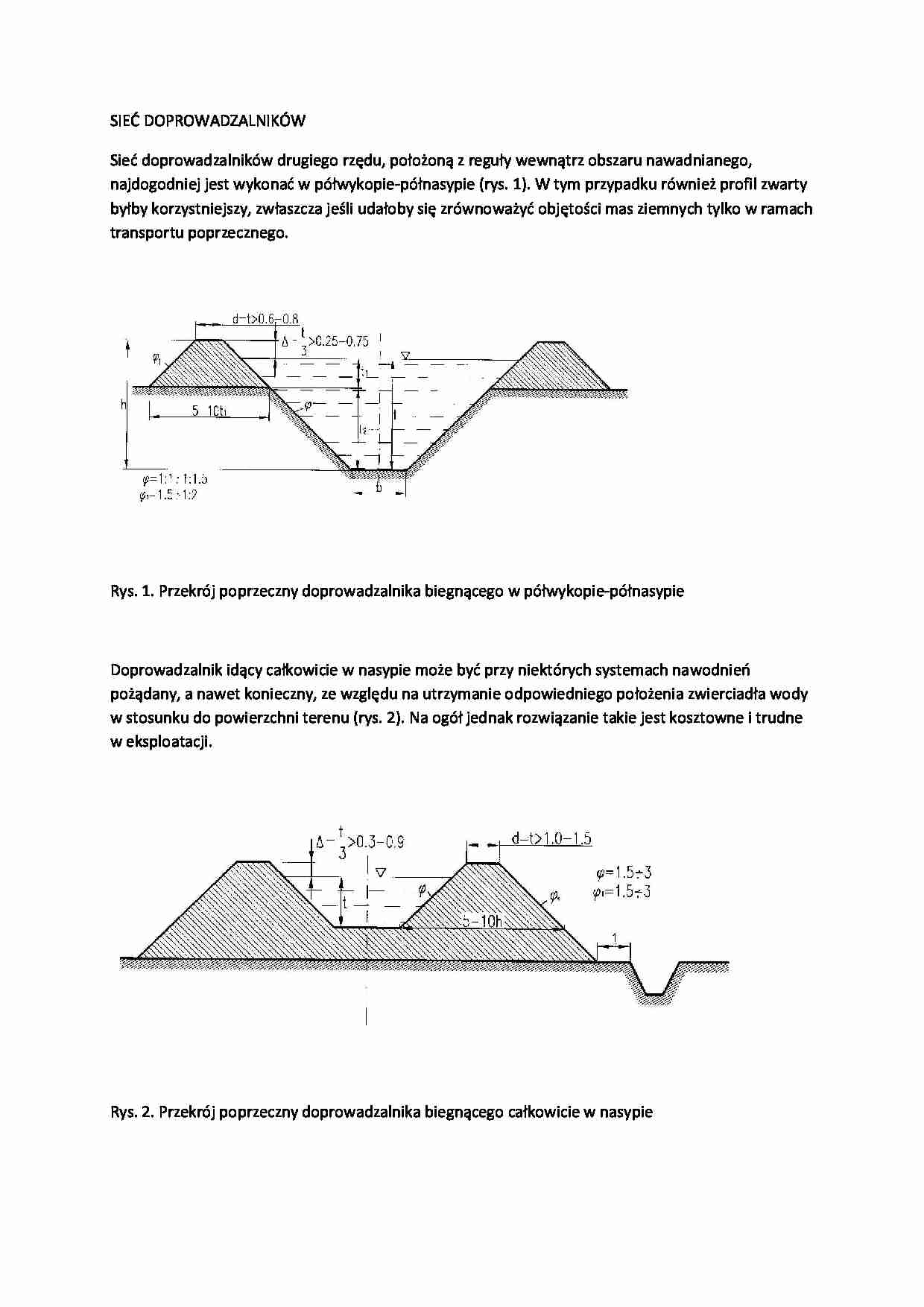 Sieć doprowadzalników-opracowanie - strona 1