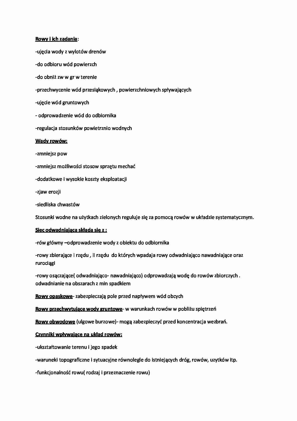 Rowy i ich zadania-opracowanie - strona 1