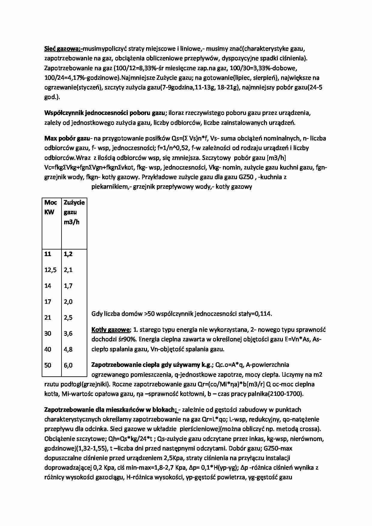 Sieć gazowa-opracowanie - strona 1