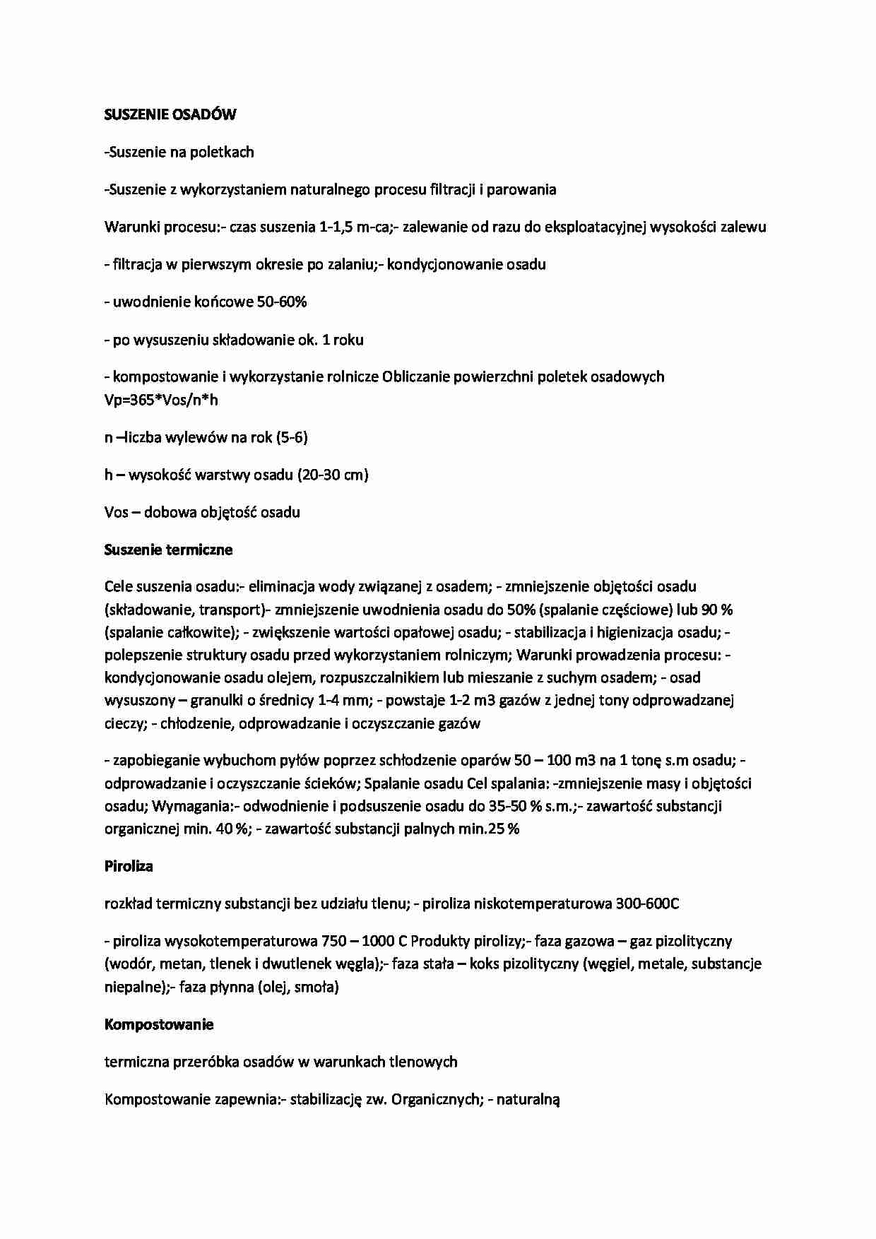 Suszenie osadów-opracowanie - strona 1