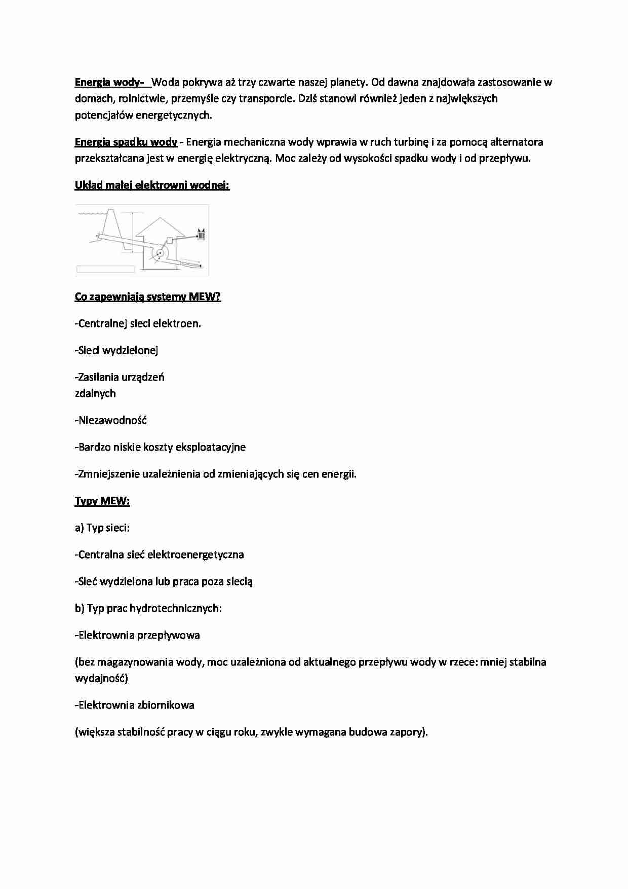 Energia wody-opracowanie - strona 1