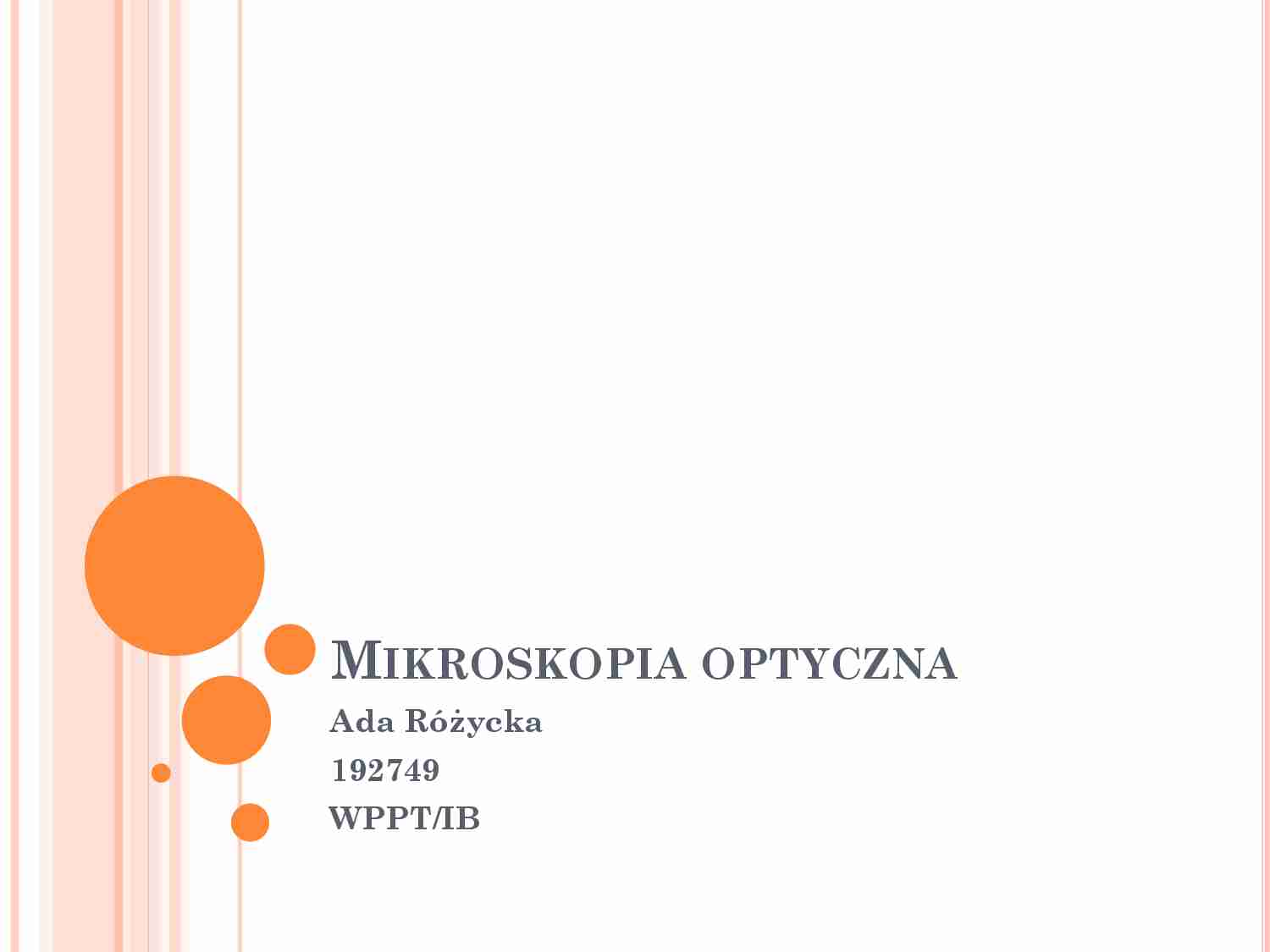 Mikroskopia optyczna - strona 1